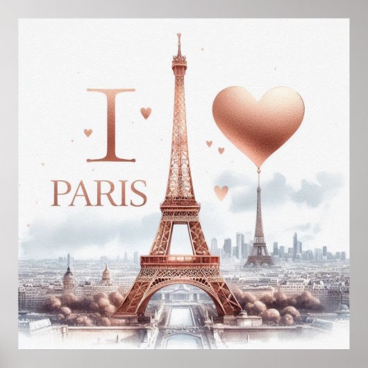 Ik hou van Parijs Poster (Voorkant)
