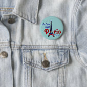 Ik hou van Parijs Ronde Button 5,7 Cm (In situ)