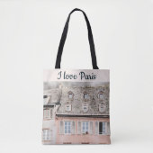 Ik hou van Parijs Rooftop Scene Tote Bag (Voorkant)