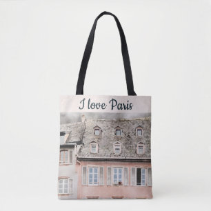 Ik hou van Parijs Rooftop Scene Tote Bag