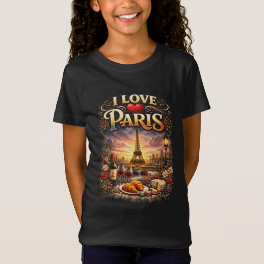 Ik hou van Parijs T-shirt (Voorkant)