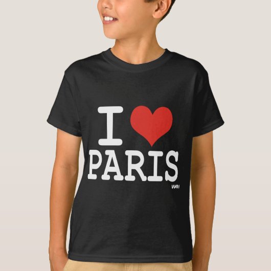 Ik hou van Parijs T-shirt (Voorkant)