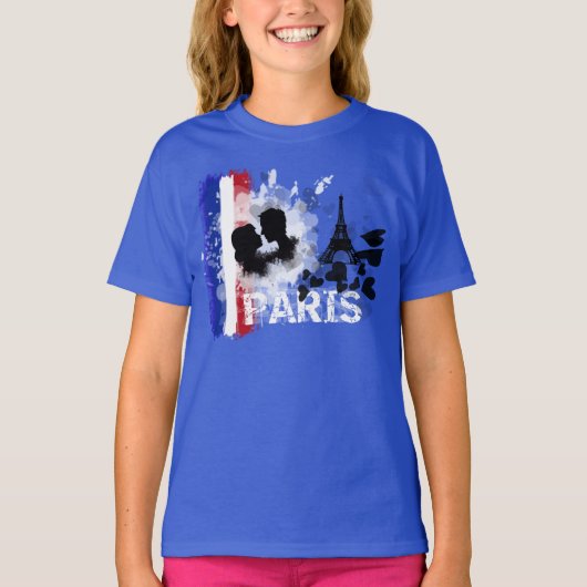 Ik hou van Parijs T-shirt (Voorkant)