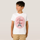 Ik hou van Parijs T-shirt (Voorkant volledig)