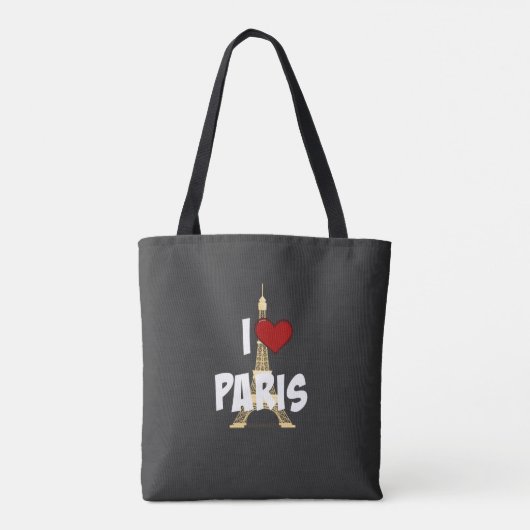 Ik hou van Parijs Tote Bag (Achterkant)