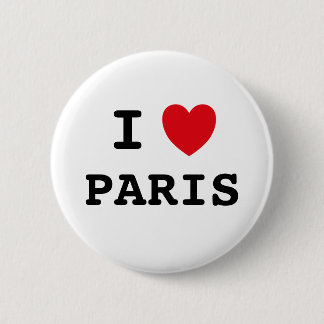 Ik hou van Paris 6 cm rondebadge Ronde Button 5,7 Cm