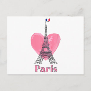 Ik hou van Paris Eiffeltoren Frankrijk Cadeau Briefkaart