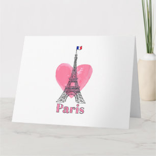 Ik hou van Paris Eiffeltoren Frankrijk Cadeau Kaart
