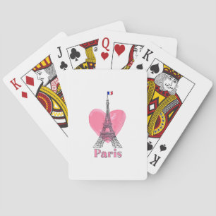 Ik hou van Paris Eiffeltoren Frankrijk Cadeau Pokerkaarten
