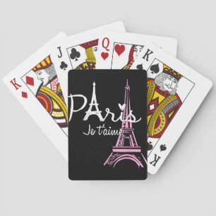 Ik hou van Paris Eiffeltoren Frankrijk Frans Souve Pokerkaarten