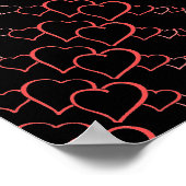 Ik hou van Paris Eiffeltoren Poster (Hoek)