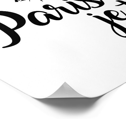 Ik hou van Paris Je t'aime Poster (Hoek)