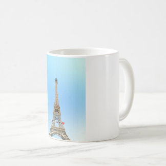 Ik hou van Paris Mok – Eiffeltoren Illustratie Kof