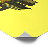 Ik hou van Paris Skyline Franse vlag Wall Art Post Poster (Hoek)