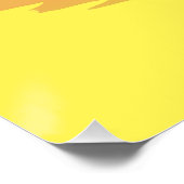 Ik hou van Paris Skyline Sunset Wall Art Poster (Hoek)