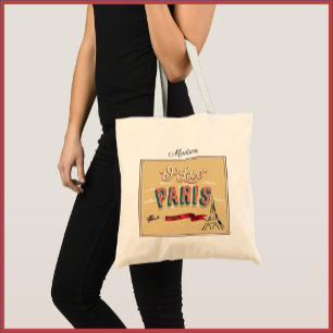 Ik hou van Paris Vintage Poster Tote Bag