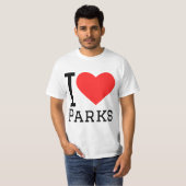 Ik hou van parken t-shirt (Voorkant volledig)