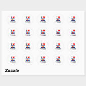 Ik hou van PARKER Colorado Ronde Sticker (Vel)