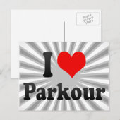 Ik hou van Parkour Briefkaart (Voorkant / Achterkant)