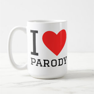 Ik hou van parodie koffiemok