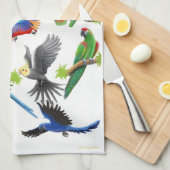 Ik hou van Parrots Kitchen Towel Theedoek (Quarter Fold)