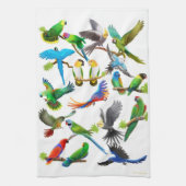 Ik hou van Parrots Kitchen Towel Theedoek (Verticaal)