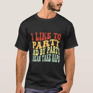 Ik hou van partij en van partij... ik wil de krant t-shirt
