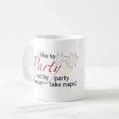 Ik hou van partijgebonden Mok (Voorkant links)