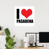 Ik hou van Pasadena Poster (Thuiskantoor)