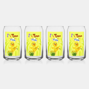 Ik hou van Pasen Blikvorm Glas