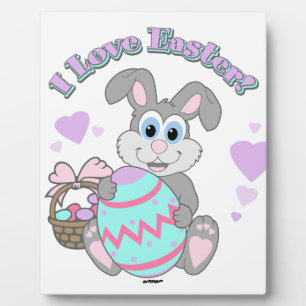 Ik hou van Pasen! Paasbunny Fotoplaat