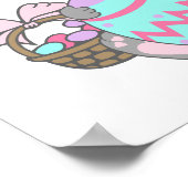 Ik hou van Pasen! Paasbunny Poster (Hoek)