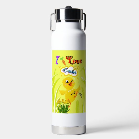 Ik hou van Pasen Waterfles (Voorkant)