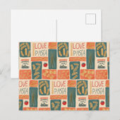 Ik hou van pasta briefkaart (Voorkant / Achterkant)