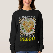 Ik hou van pasta en misschien wel 3 personen