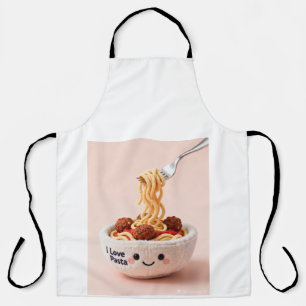 Ik Hou Van Pasta Italiaanse Chef Kookschort Schort