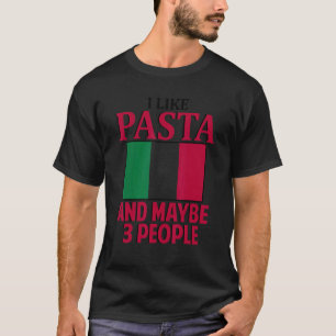 Ik hou van Pasta Italië Italiaanse Cultuur Italia T-shirt