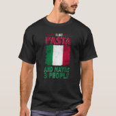 Ik hou van Pasta Italië Italiaanse Cultuur Italië  T-shirt (Voorkant)
