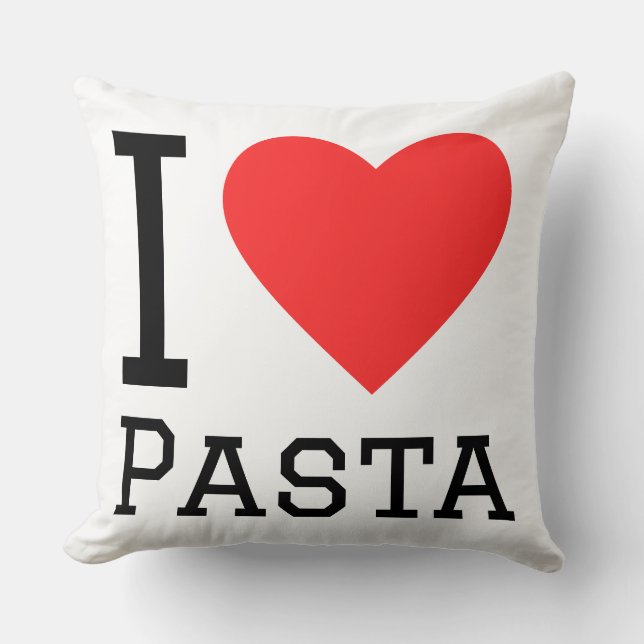 Ik hou van pasta kussen (Voorkant)