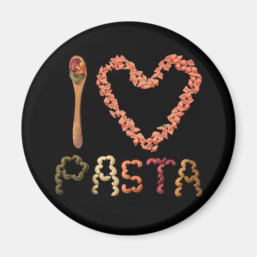 Ik hou van pasta magneet (Voorkant)