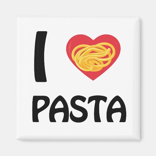 Ik hou van Pasta Magneet (Voorkant)