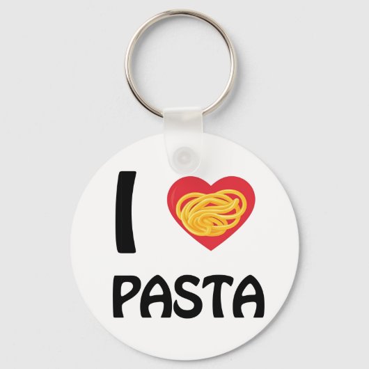 Ik hou van Pasta Sleutelhanger (Voorkant)