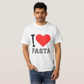 Ik hou van pasta t-shirt (Voorkant volledig)