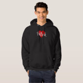 Ik hou van Patrick voornaam Liefde Hart Hoodie (Voorkant volledig)