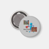 Ik hou van Paul Klee Art Magneet (Voorkant / Achterkant)