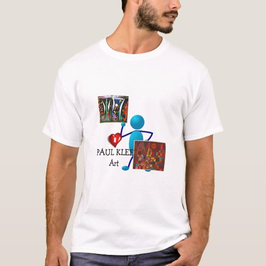 Ik hou van Paul Klee Art T-shirt (Voorkant)