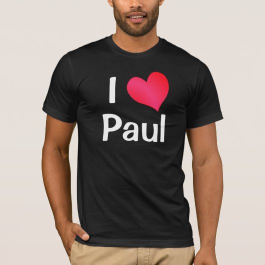 Ik hou van Paul T-shirt (Voorkant)