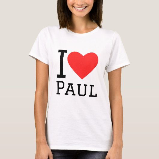 Ik hou van Paul T-shirt (Voorkant)
