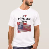 Ik hou van paus Leo XIV! T-shirt (Voorkant)
