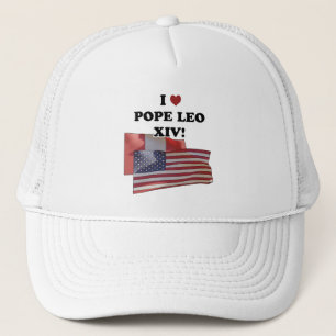 Ik hou van paus Leo XIV! Trucker Pet